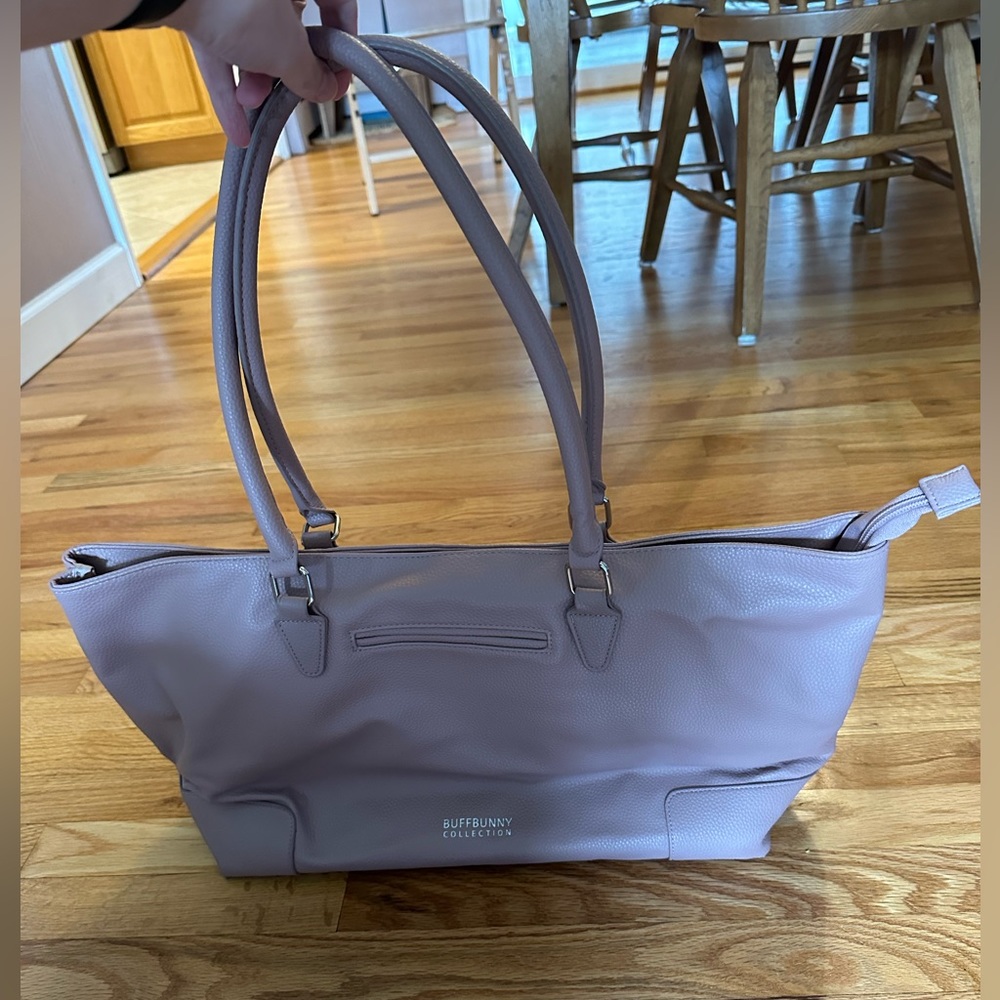 Buff bunny game changer mauve tote bag